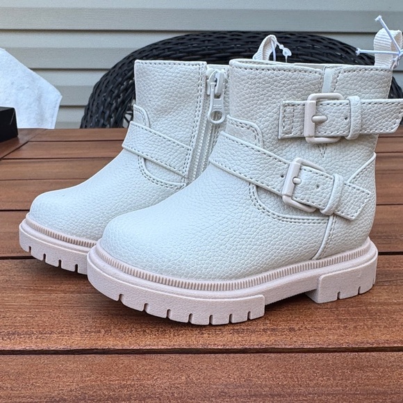 Cat & Jack Evie Buckle Moto Boots Size 5 NWT - Picture 7 of 7